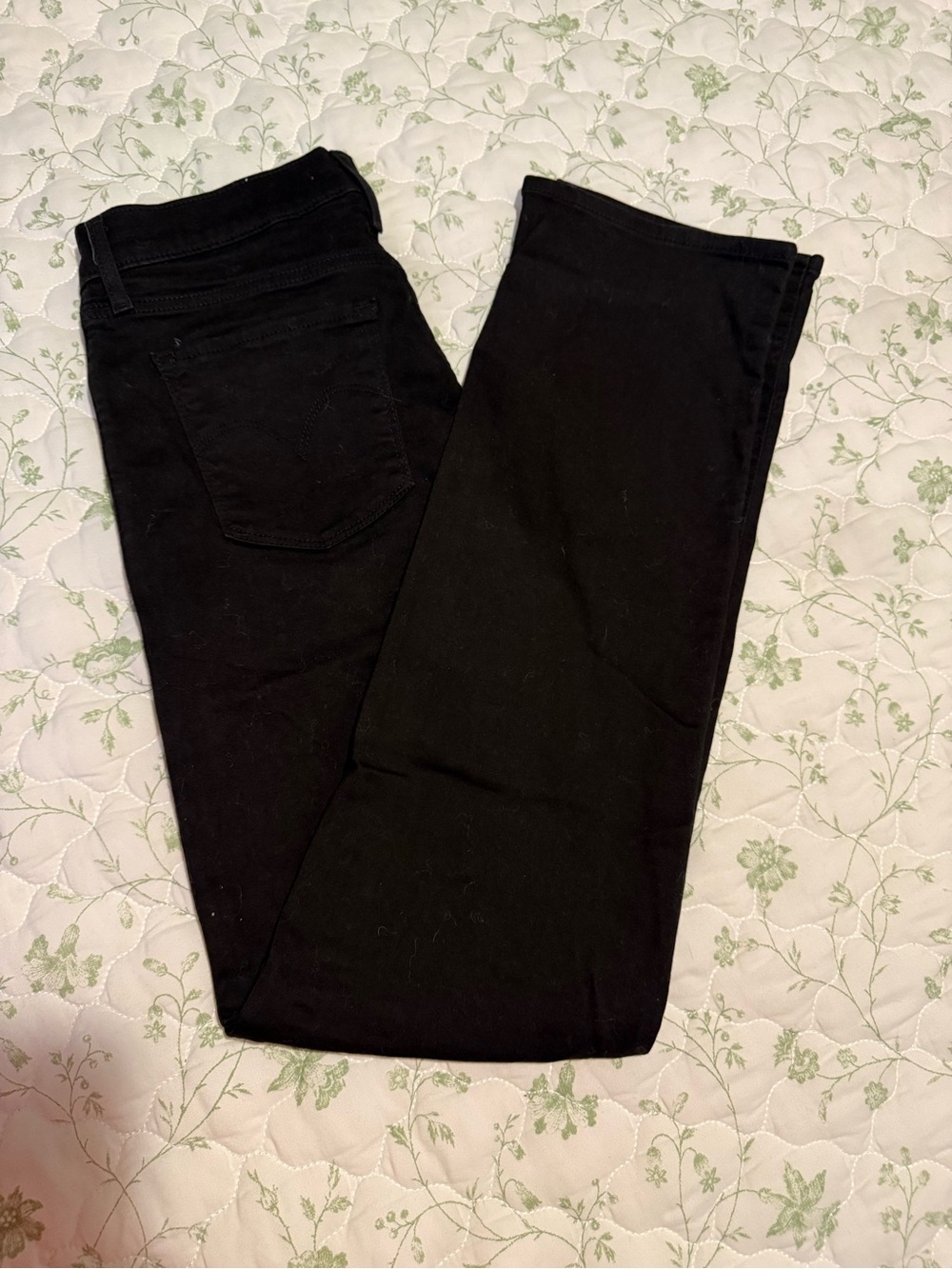 Levi's Black 314 Shaping Straight Jean